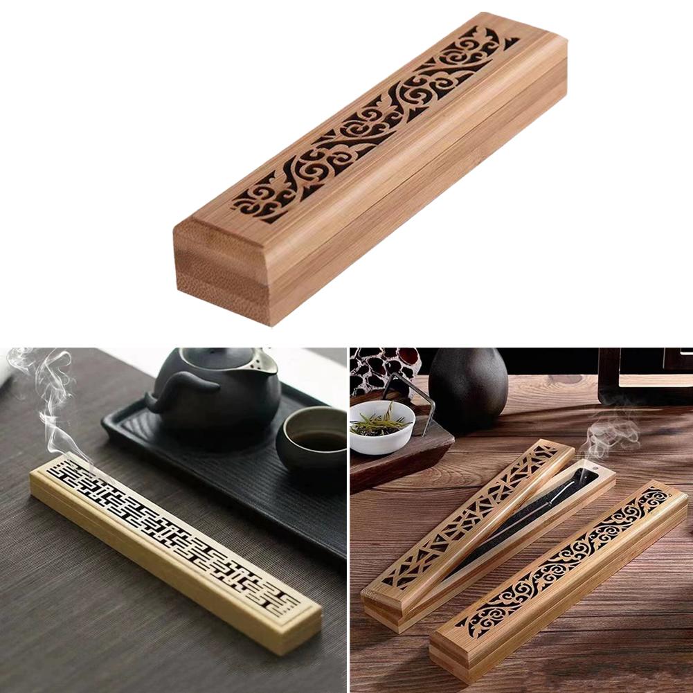 Home Fragrance Incense Sticks - Incense Burner Box with Lid Hollow