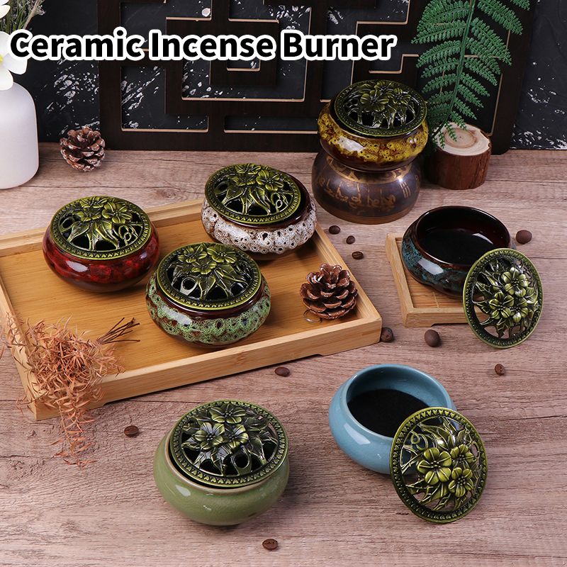 Home Fragrance Incense Sticks - Ceramic Ice Cracking Incense Burner Coil