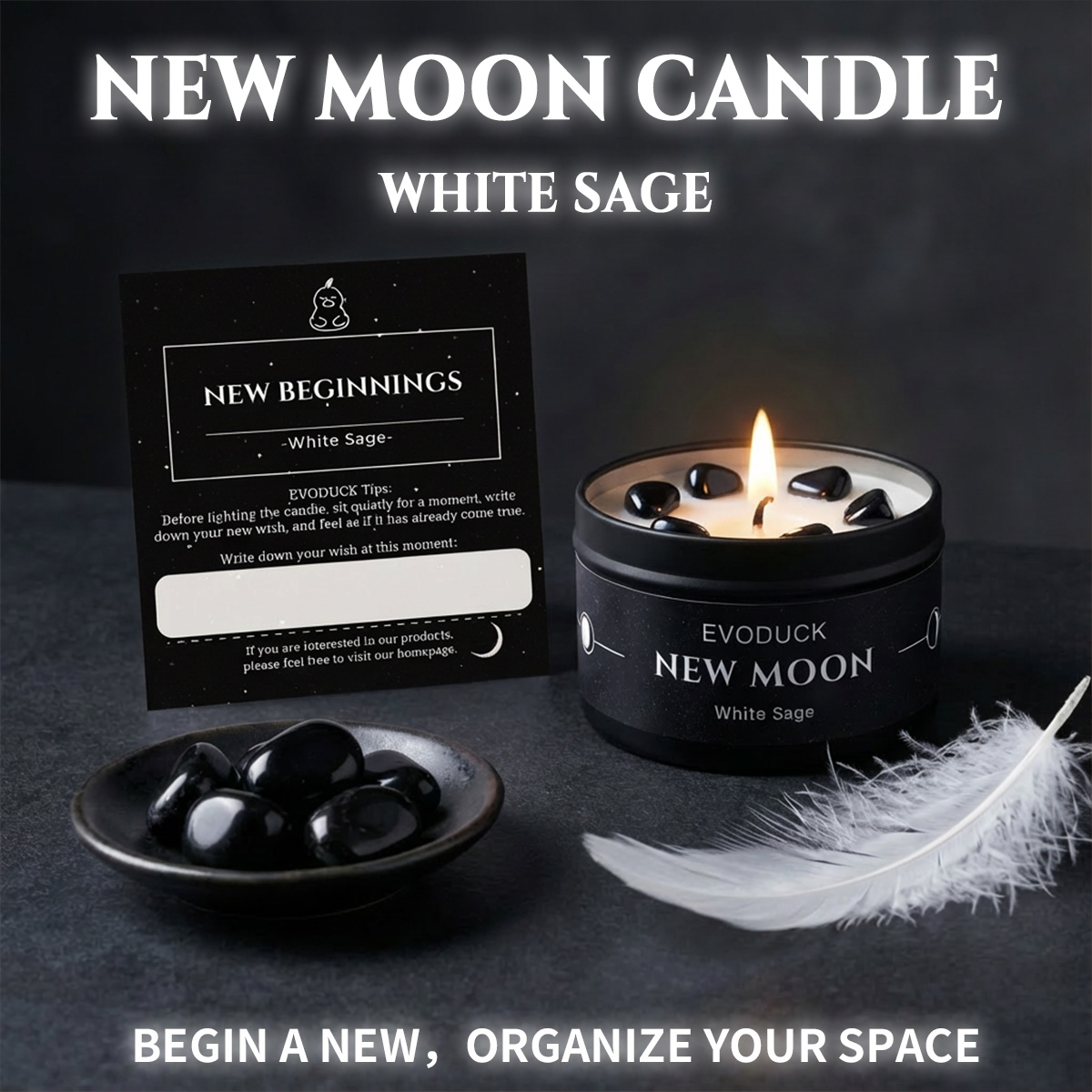 1pc New Moon Scented Candles C - Soy Wax Flake ulasan dan harga
