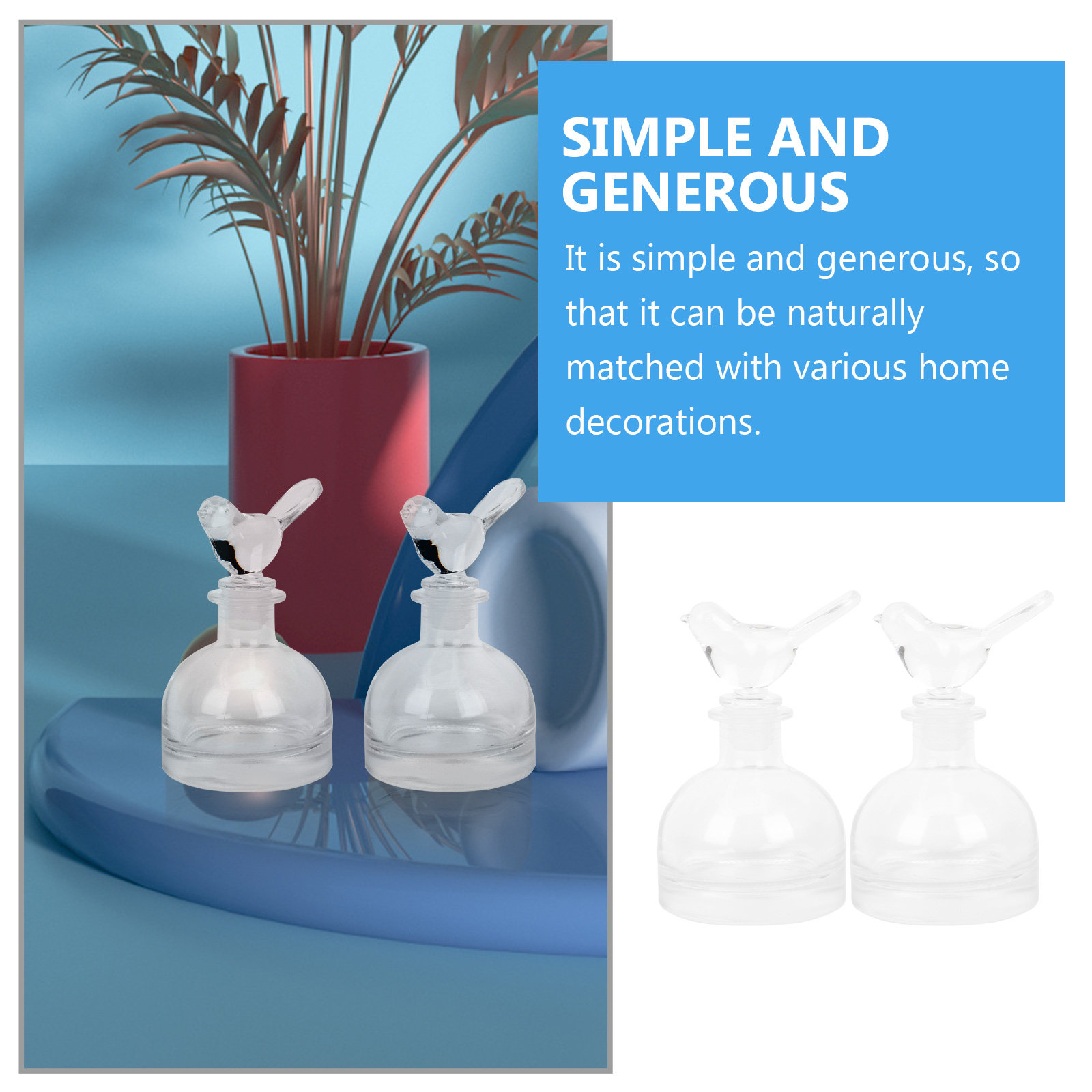 2Pcs Glass Perfume Bottles Pre - Home Fragrance Perfume ulasan dan harga