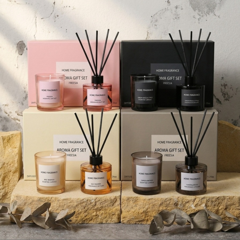 Premium Reed Diffuser and Cand - Reed Diffuser Set ulasan dan harga