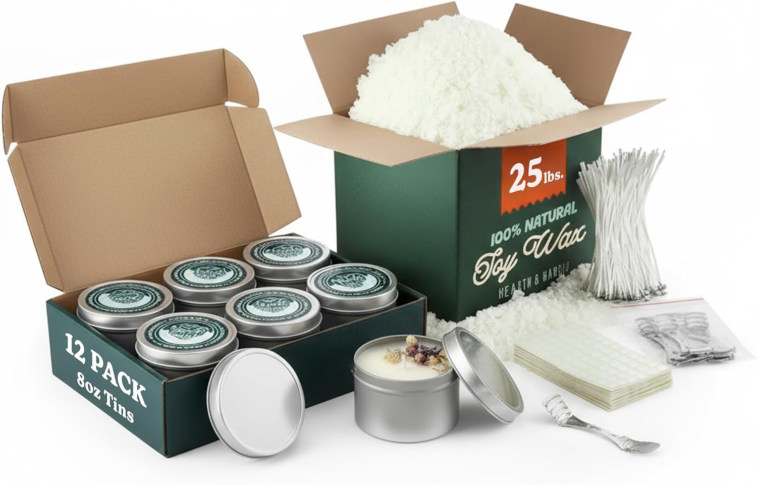 25 lbs. Soy Candle Wax with Su - Soy Wax Flake ulasan dan harga