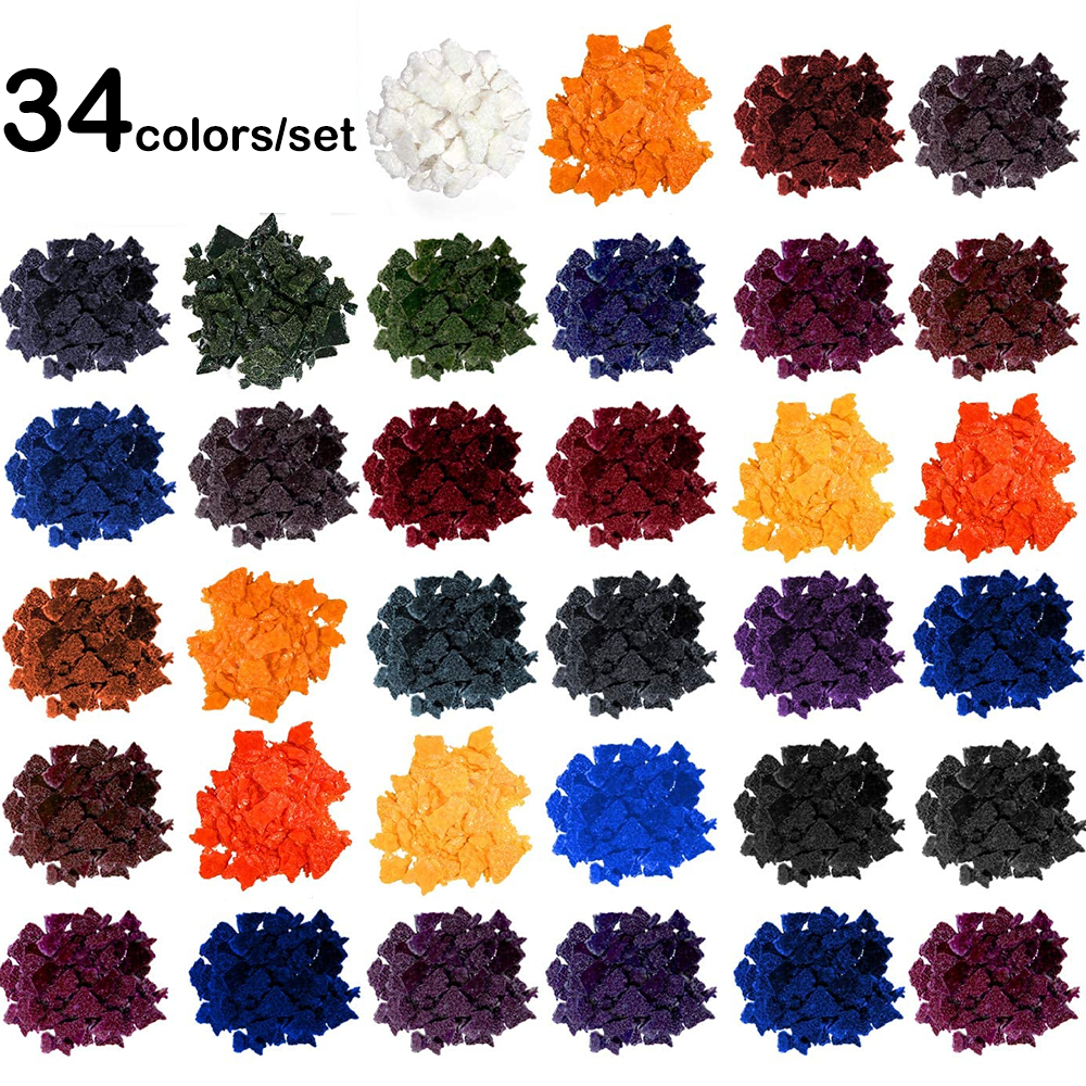 34colors/set Candle Dye Chips  - Soy Wax Flake ulasan dan harga
