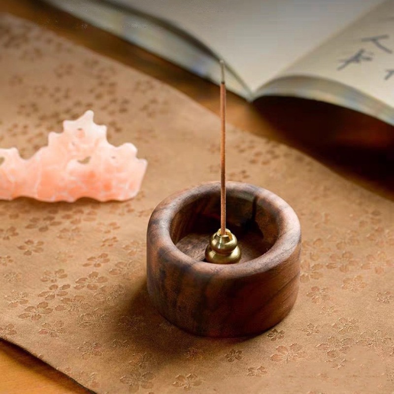 1PCS Black Walnut Solid Wood I - Home Fragrance Incense Sticks ulasan dan harga
