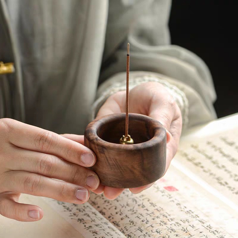 1PCS Black Walnut Solid Wood I - Home Fragrance Incense Sticks ulasan dan harga