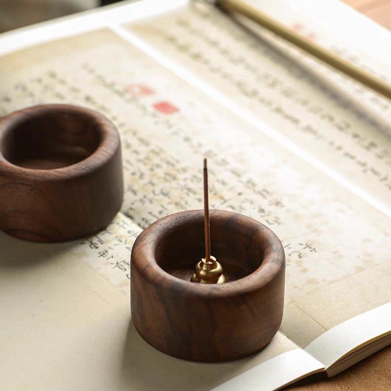 1PCS Black Walnut Solid Wood I - Home Fragrance Incense Sticks ulasan dan harga
