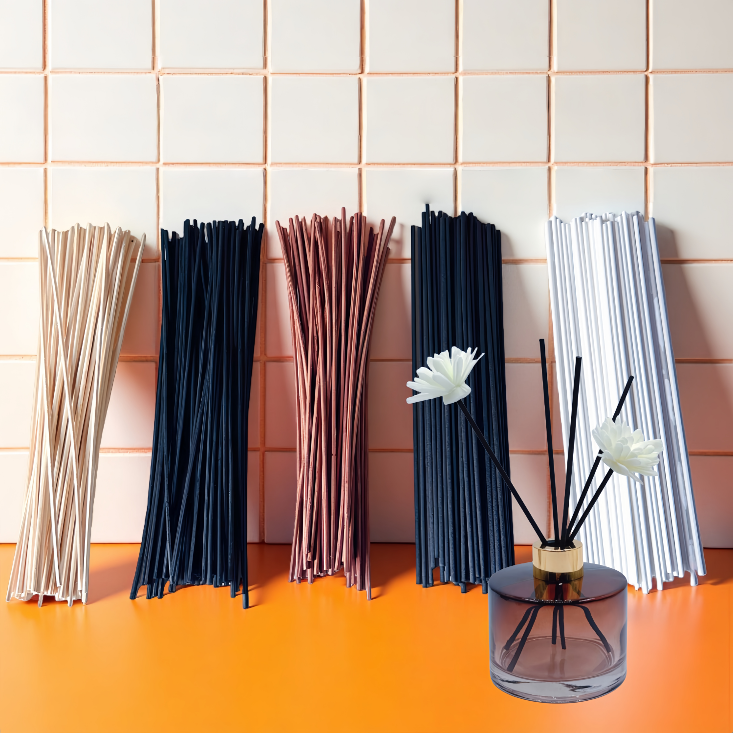 50 Pieces of Natural Wood Ratt - Reed Diffuser Set ulasan dan harga
