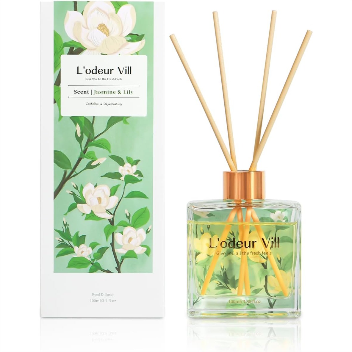Jasmine Lily Reed Diffuser Set - Reed Diffuser Set ulasan dan harga