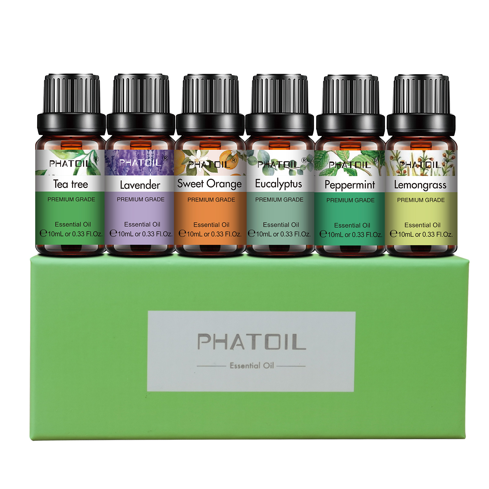 PHATOIL 6pcs Essential Oil Set - Home Fragrance Eucalyptus ulasan dan harga