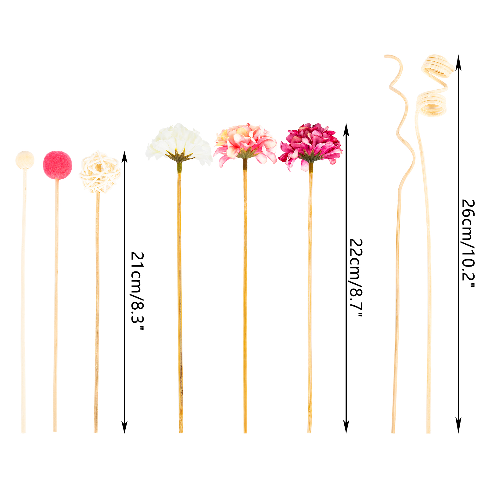 NEW 10PCS Pink Hydrangea Flowe - Reed Diffuser Set ulasan dan harga