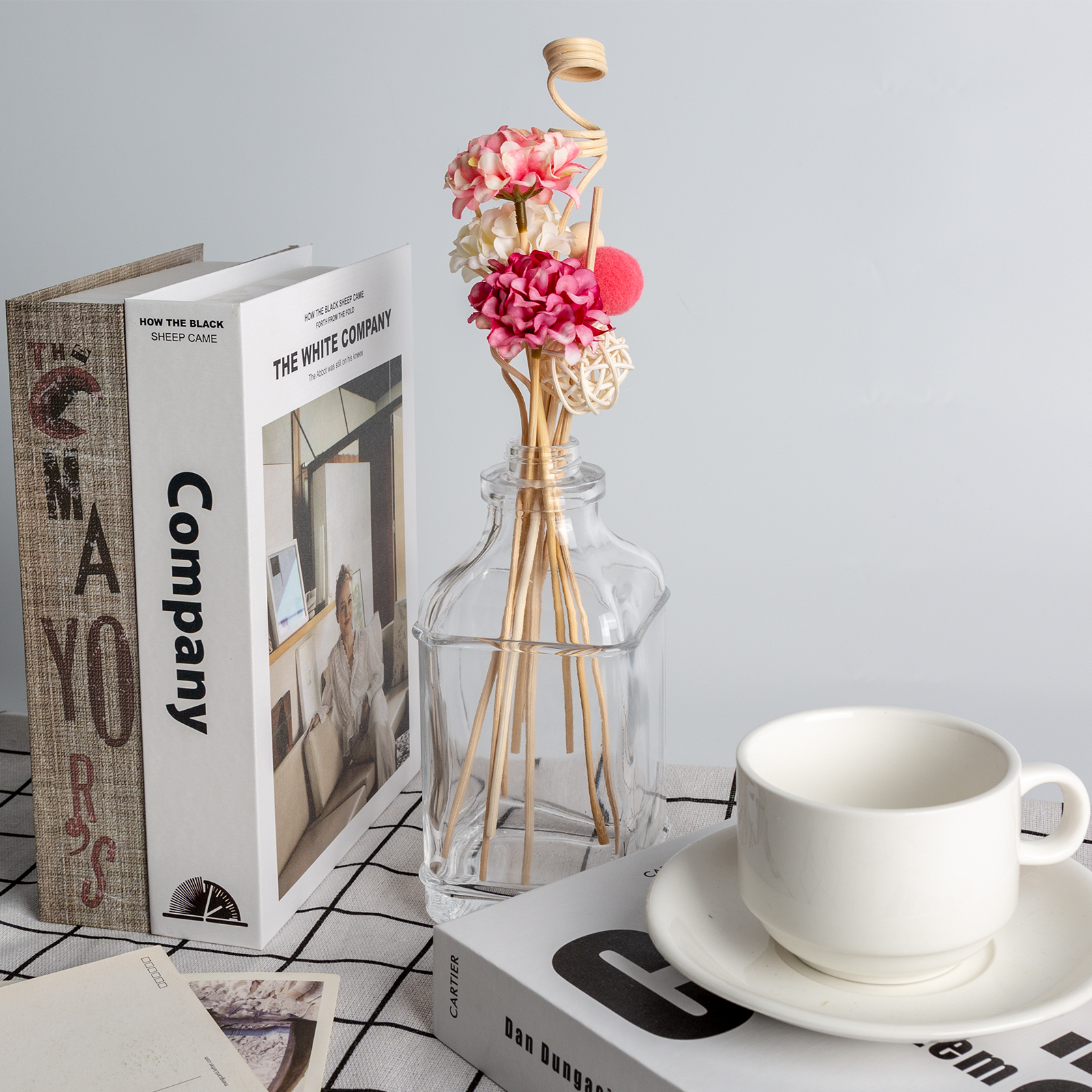 NEW 10PCS Pink Hydrangea Flowe - Reed Diffuser Set ulasan dan harga