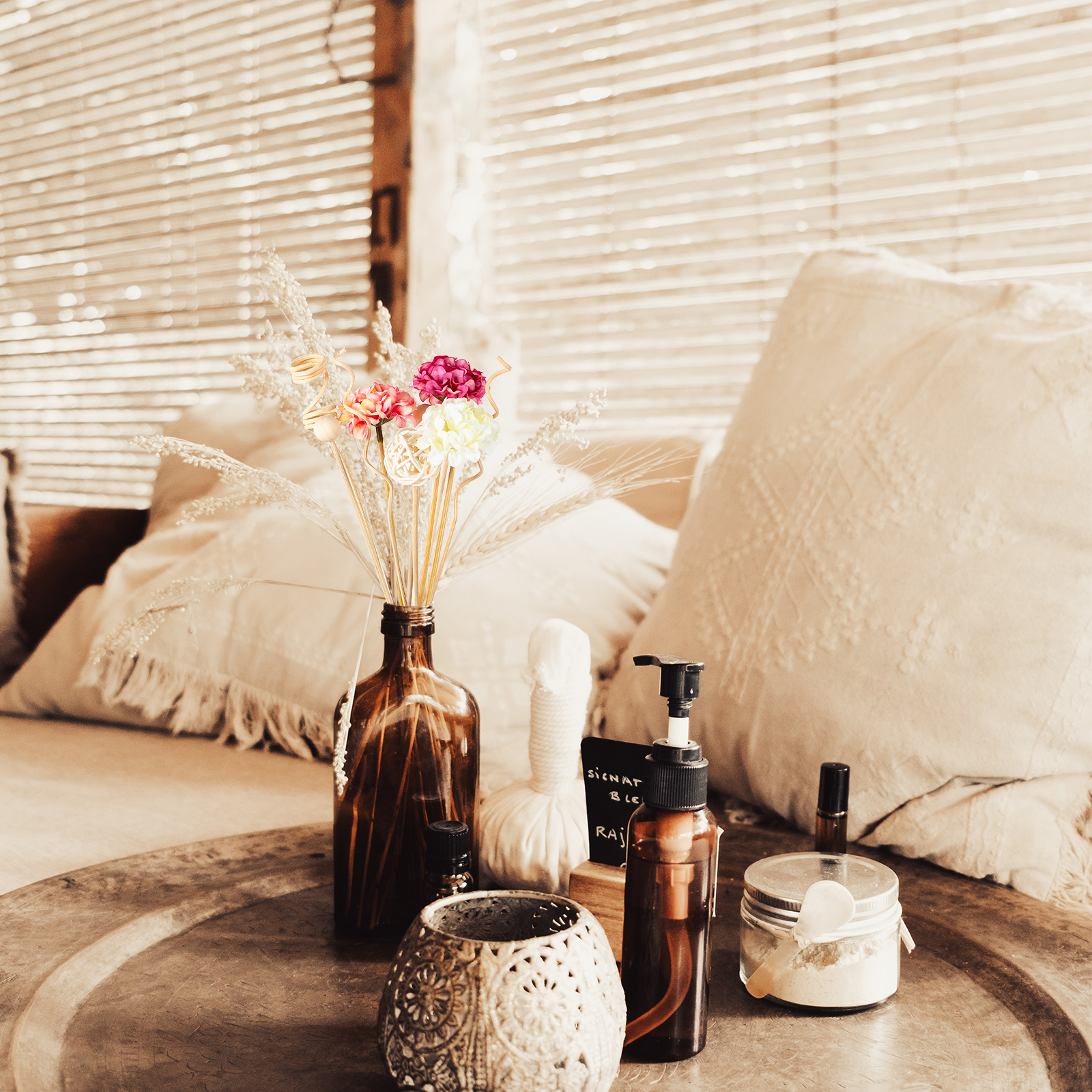 NEW 10PCS Pink Hydrangea Flowe - Reed Diffuser Set ulasan dan harga