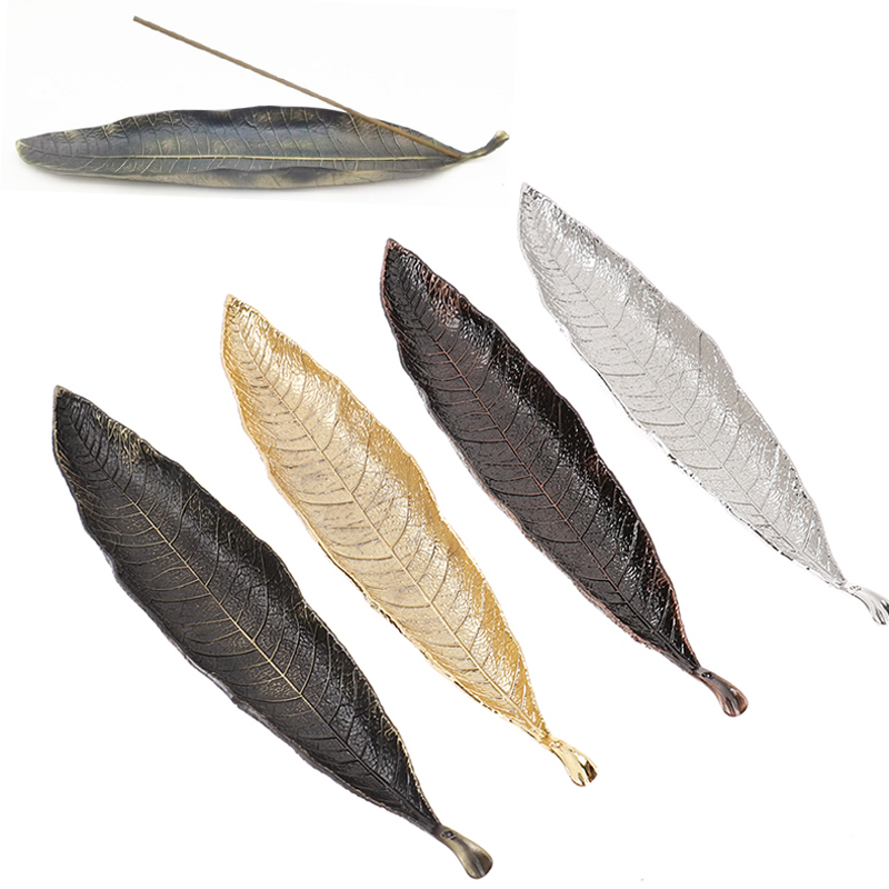 Metal Bodhi Leaf Incense Tray  - Home Fragrance Incense Sticks ulasan dan harga