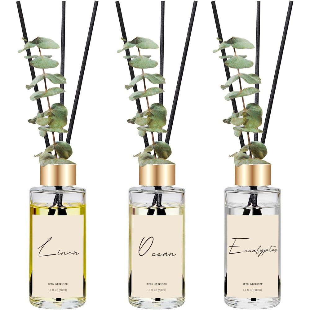 Set of 3 Eucalyptus, Linen & O - Home Fragrance Eucalyptus ulasan dan harga