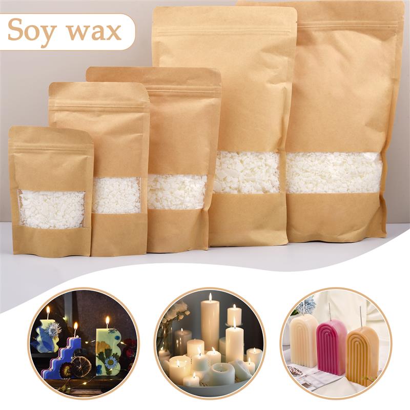 50-1000g Natural Pure Soy Wax  - Soy Wax Flake ulasan dan harga