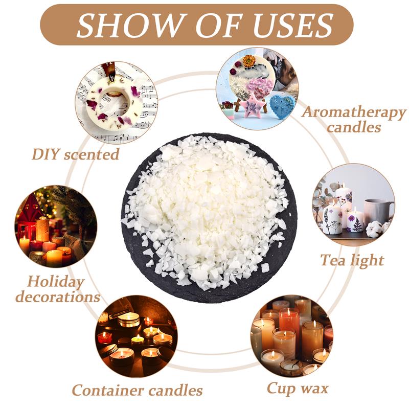 50-1000g Natural Pure Soy Wax  - Soy Wax Flake ulasan dan harga