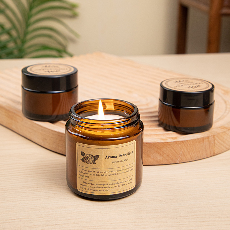Brown Glass Cup Aromatherapy C - Soy Wax Flake ulasan dan harga