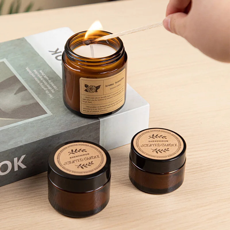Brown Glass Cup Aromatherapy C - Soy Wax Flake ulasan dan harga