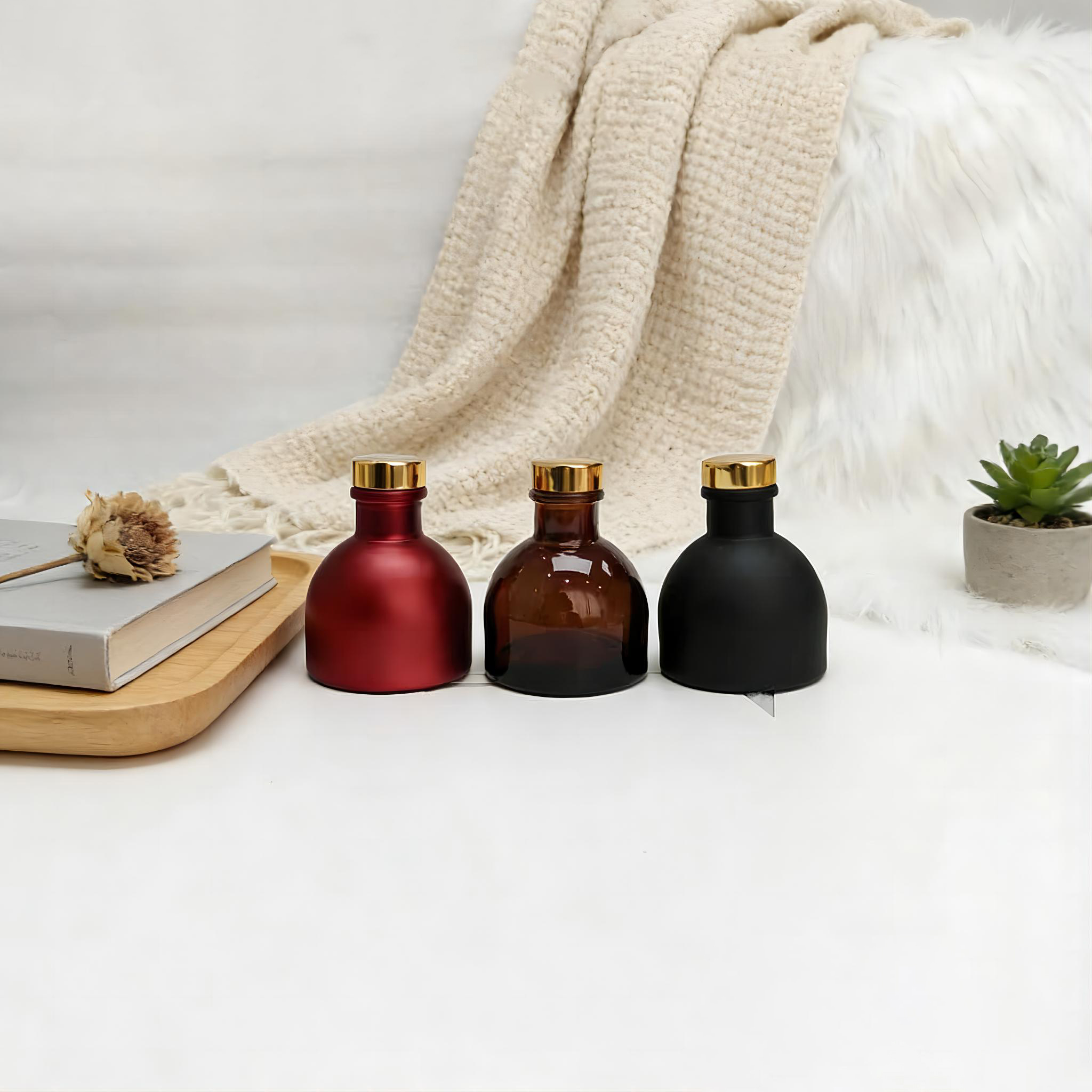 6Pcs 50ml Mixed Color Frosted  - Home Fragrance Sale ulasan dan harga