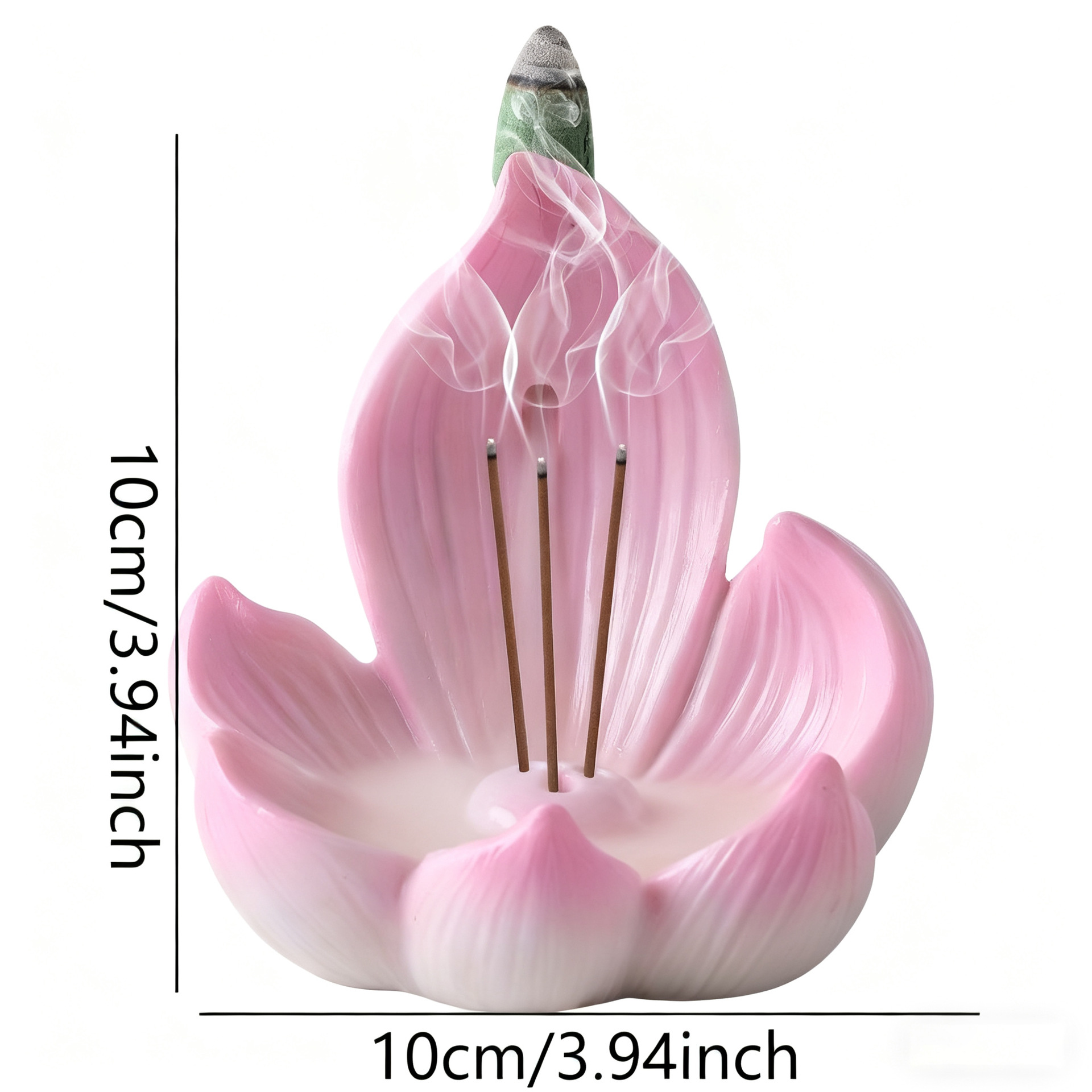 Resin Lotus Incense Burner Hol - Home Fragrance Incense Sticks ulasan dan harga