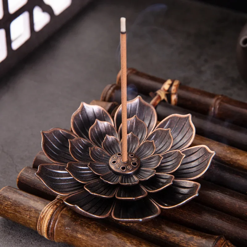 Alloy Incense Burner with 6 Ho - Home Fragrance Incense Sticks ulasan dan harga