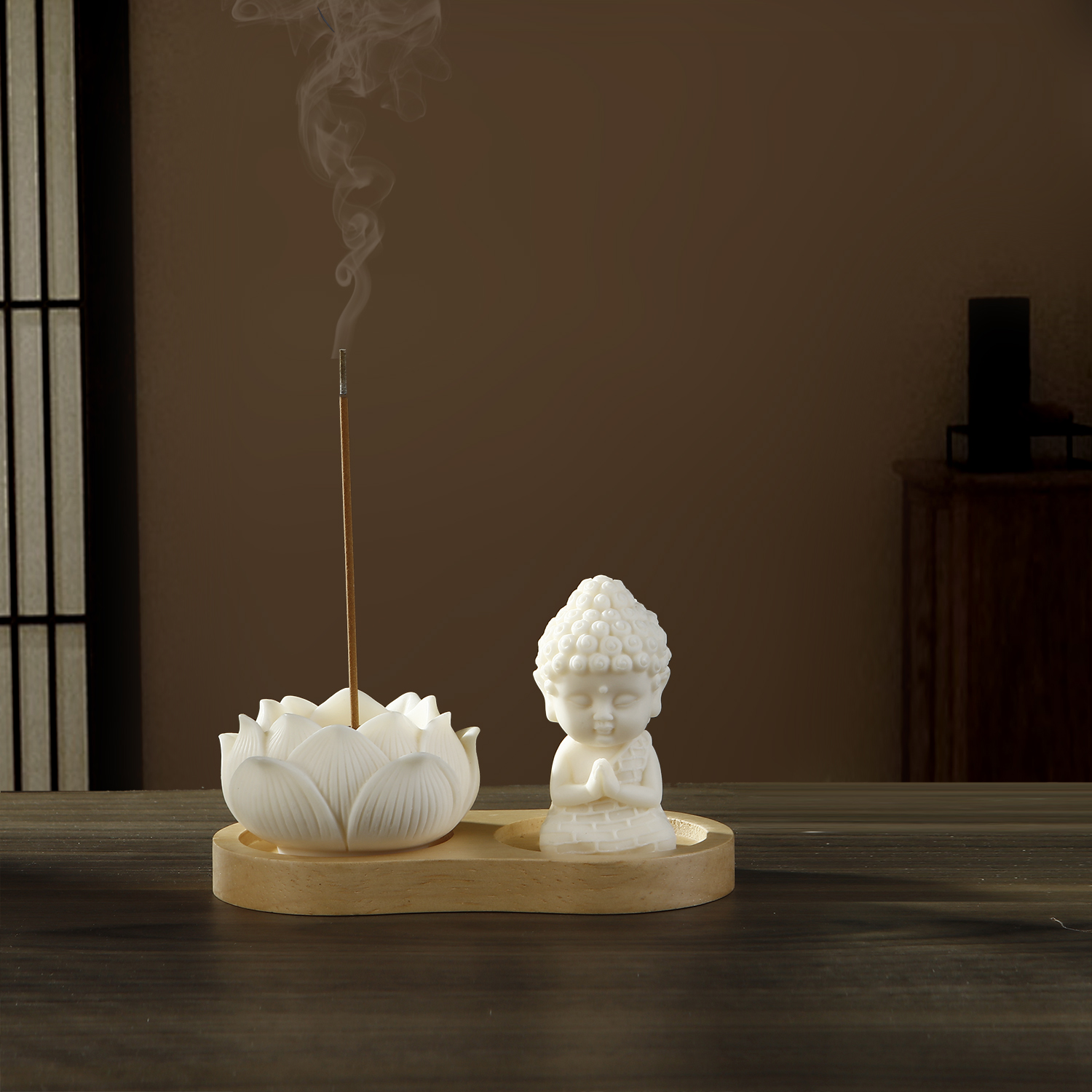 Ceramic Lotus Incense Holder f - Home Fragrance Incense Sticks ulasan dan harga