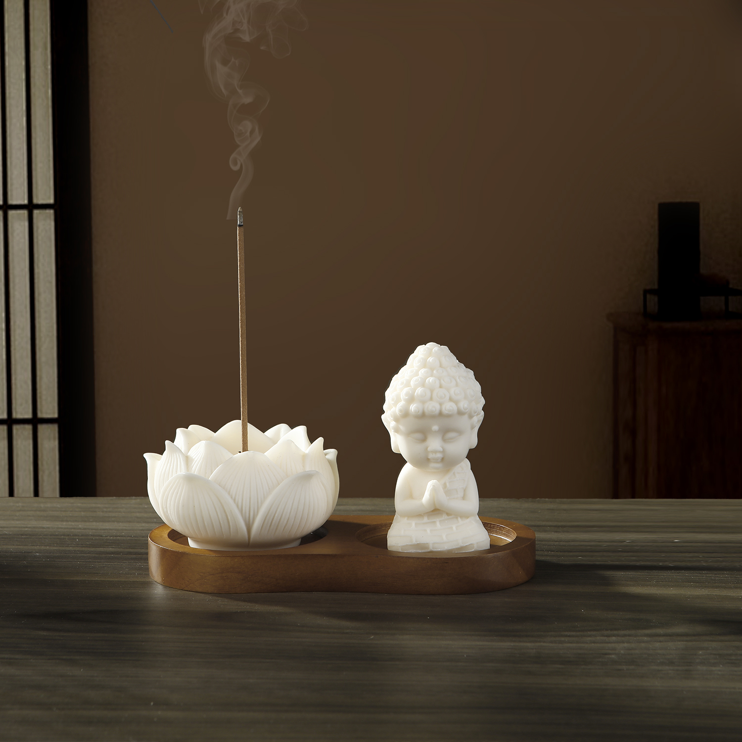 Ceramic Lotus Incense Holder f - Home Fragrance Incense Sticks ulasan dan harga