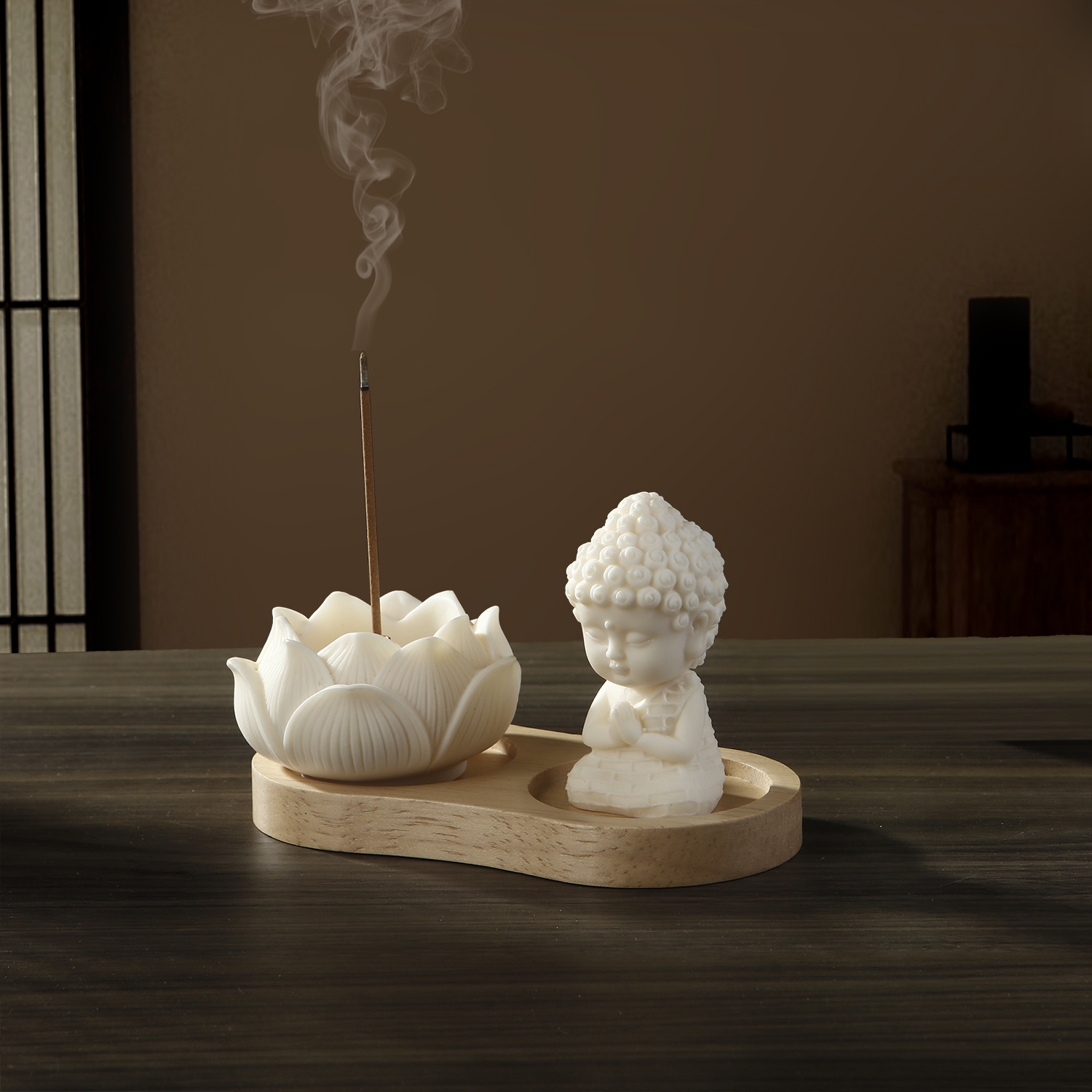 Ceramic Lotus Incense Holder f - Home Fragrance Incense Sticks ulasan dan harga