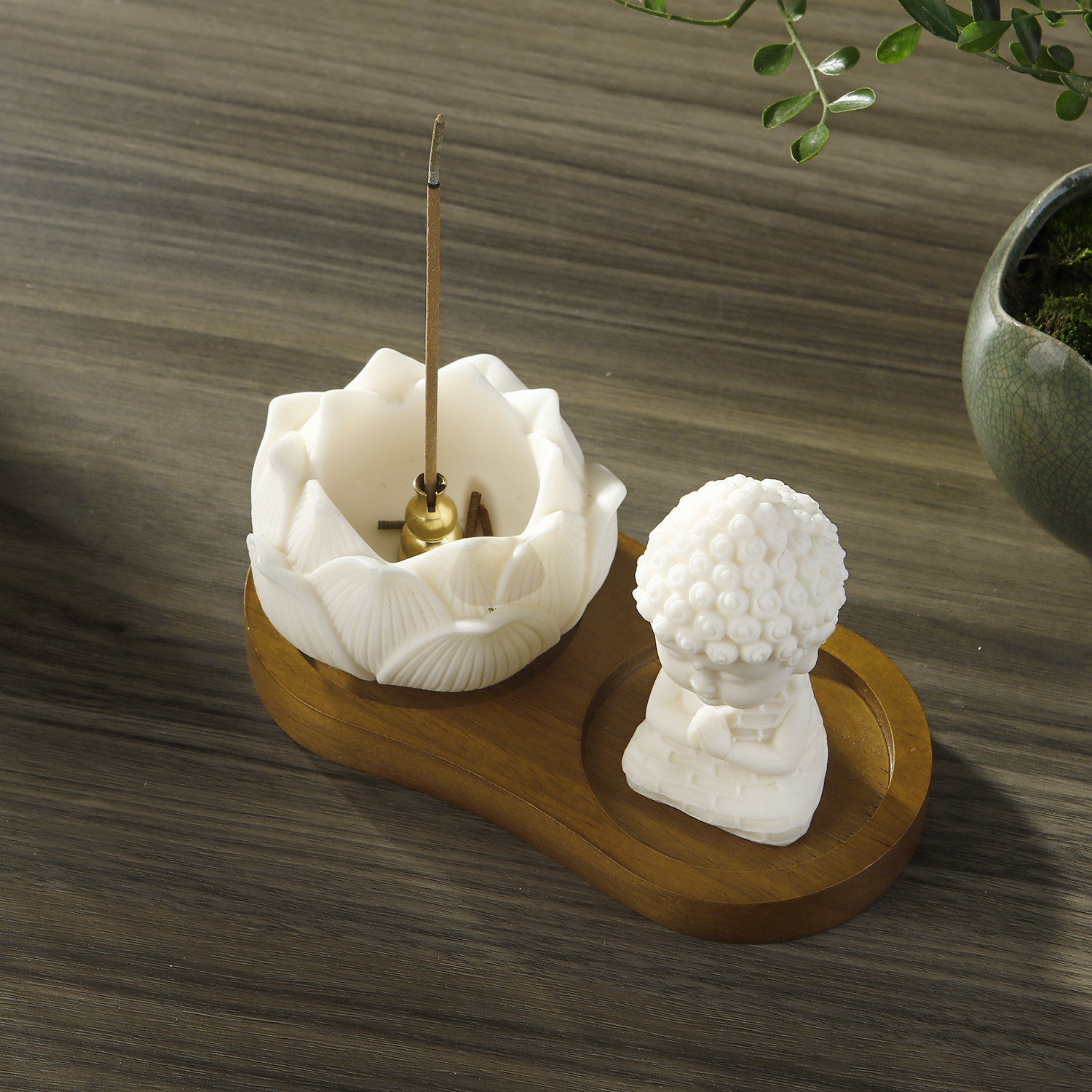 Ceramic Lotus Incense Holder f - Home Fragrance Incense Sticks ulasan dan harga