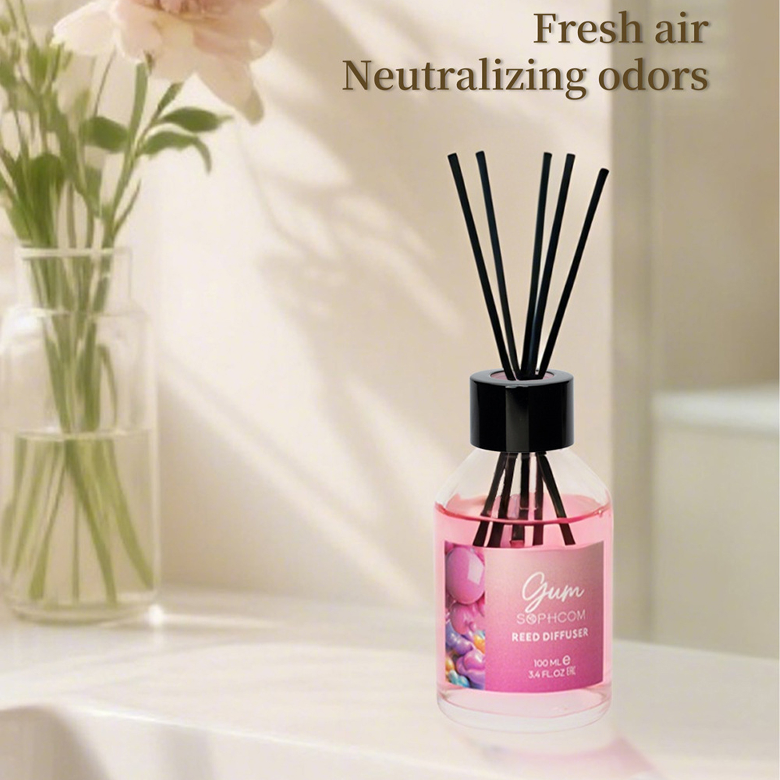 100ml Floral Fruity Reed Diffu - Reed Diffuser Set ulasan dan harga