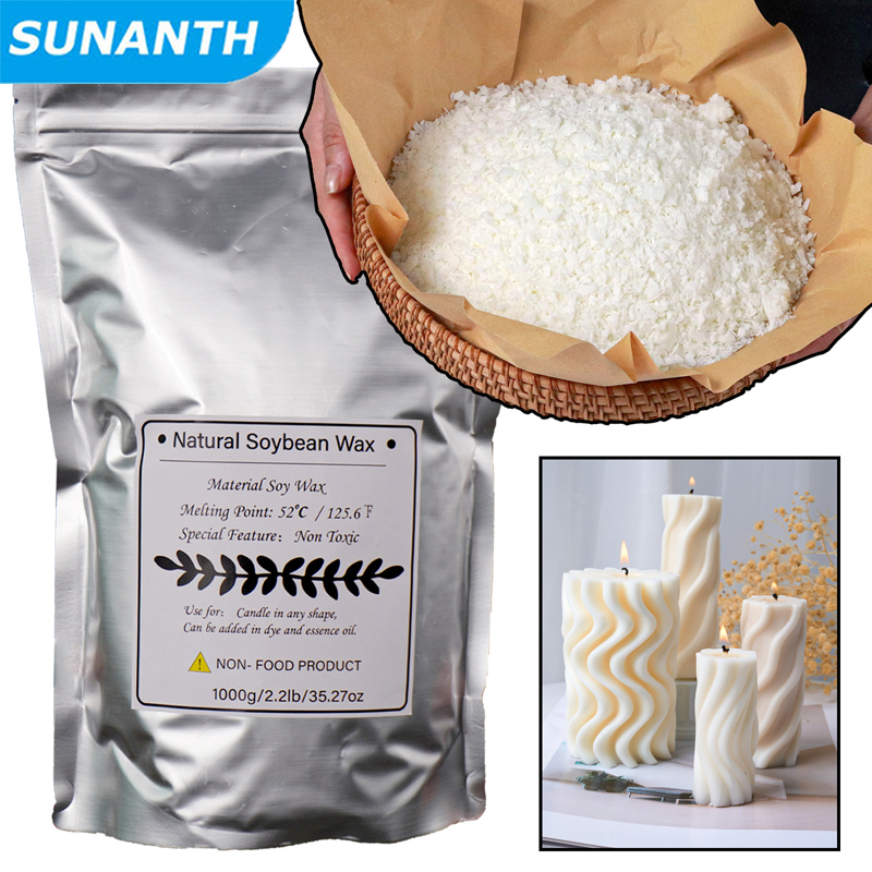 2026 500g/1kg Natural Soy Wax  - Soy Wax Flake ulasan dan harga